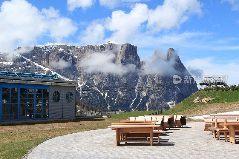 在Seiser Alm, Dolomites